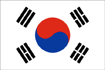 Image of an South Korea Flag